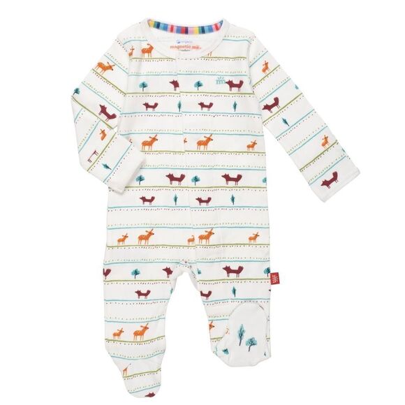 NWT MAGNETIC ME RIVER CROSSING ORGANIC COTTON FOOTIE - Picture 6 of 9